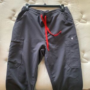 FIGS women's Charcoal Yola Tall Skinny Scrub Pants - M - Tall / Charcoal